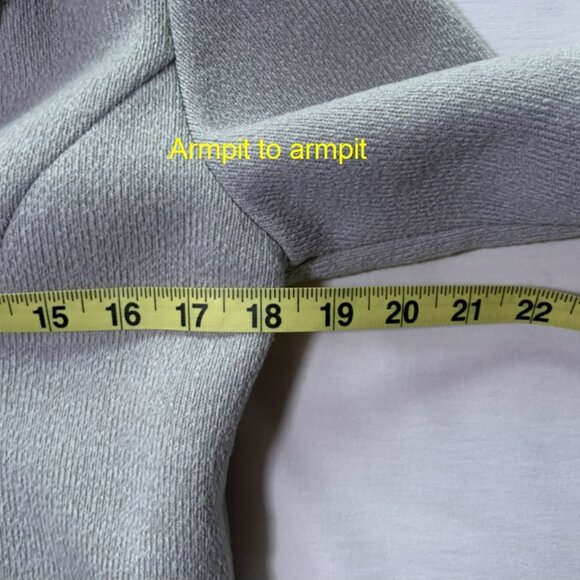 Lady Hathaway Lined Grey Fleece Zip-Up Jacket SMALL - Picture 8 of 12